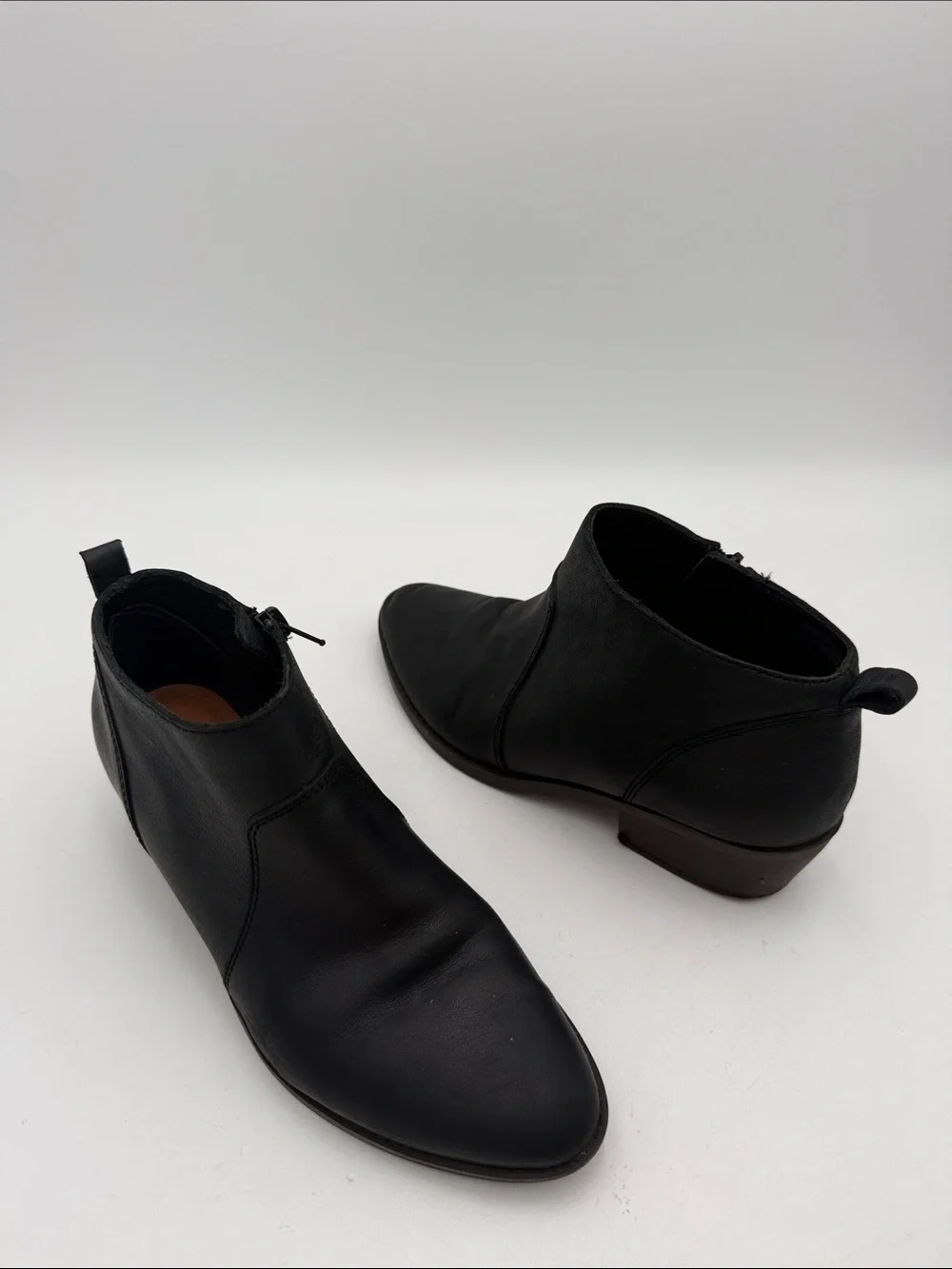 Lucky Brand women Black Leather Chukka Boots women 8M casual office retro Y2K